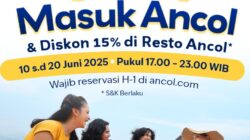 Meriahkan HUT Jakarta Ke-498 Masuk Ancol Gratis